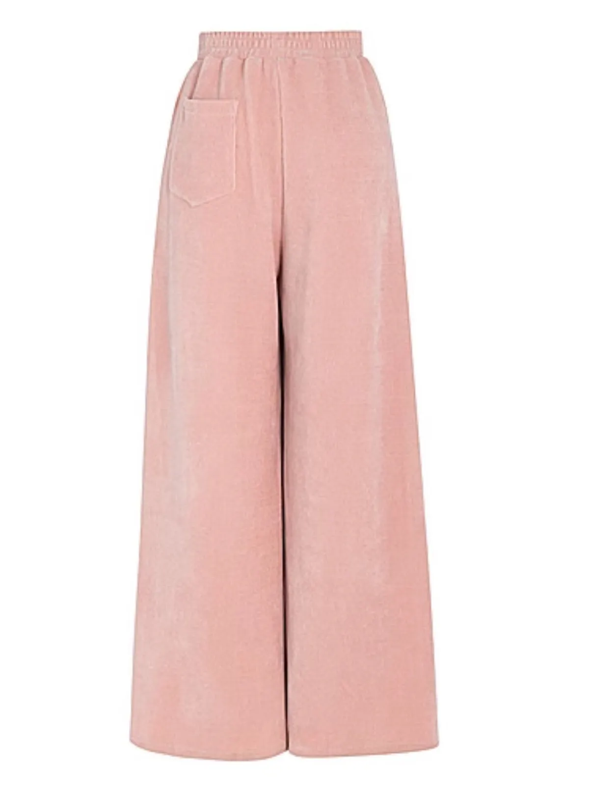 Soft and Cute Family of Bears Pink Wide Leg Pants