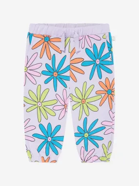 Stella McCartney Baby Girls Flower Joggers in Purple