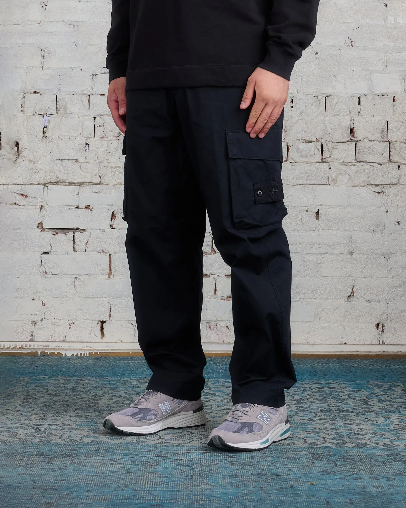 Stone Island Ghost Piece Ventile Cargo Pant Black