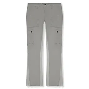 Suavo World Cargo Flare Trousers Grey