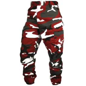 Tactical Camo BDU Pants - Red