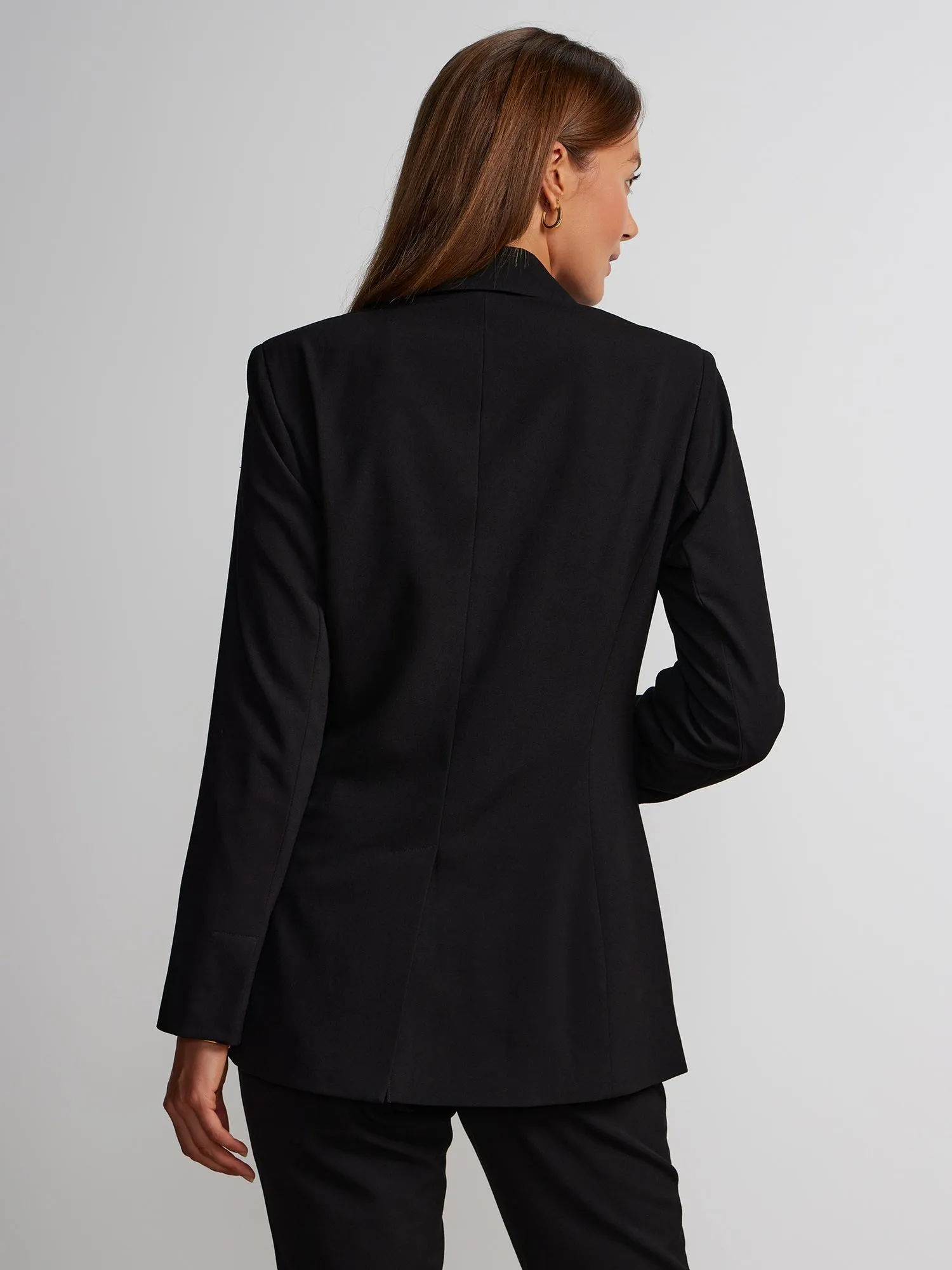 Tall Essential Stretch Long Sleeve Peak Lapel Blazer