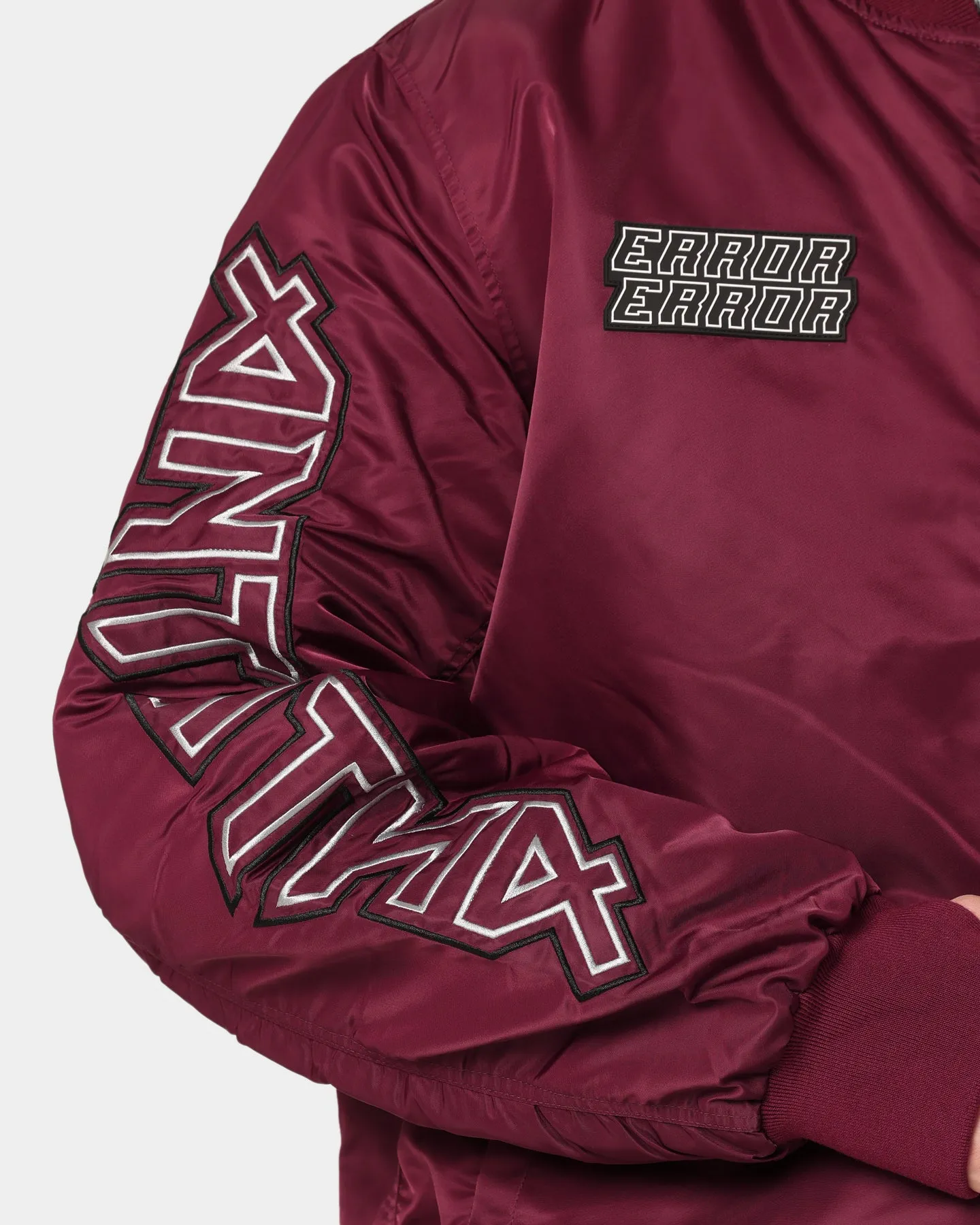 The Anti Order Oblivion Bomber Jacket Dark Burgundy