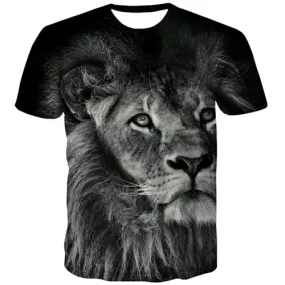 Tiger T shirts Men Animal T shirts Funny Funny Tshirts Novelty Street Shirt Print Short Sleeve Full Print Men/women Digital Male