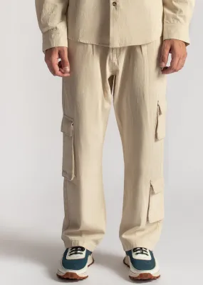 Utility Cargo Pants-3 pocket-Beige