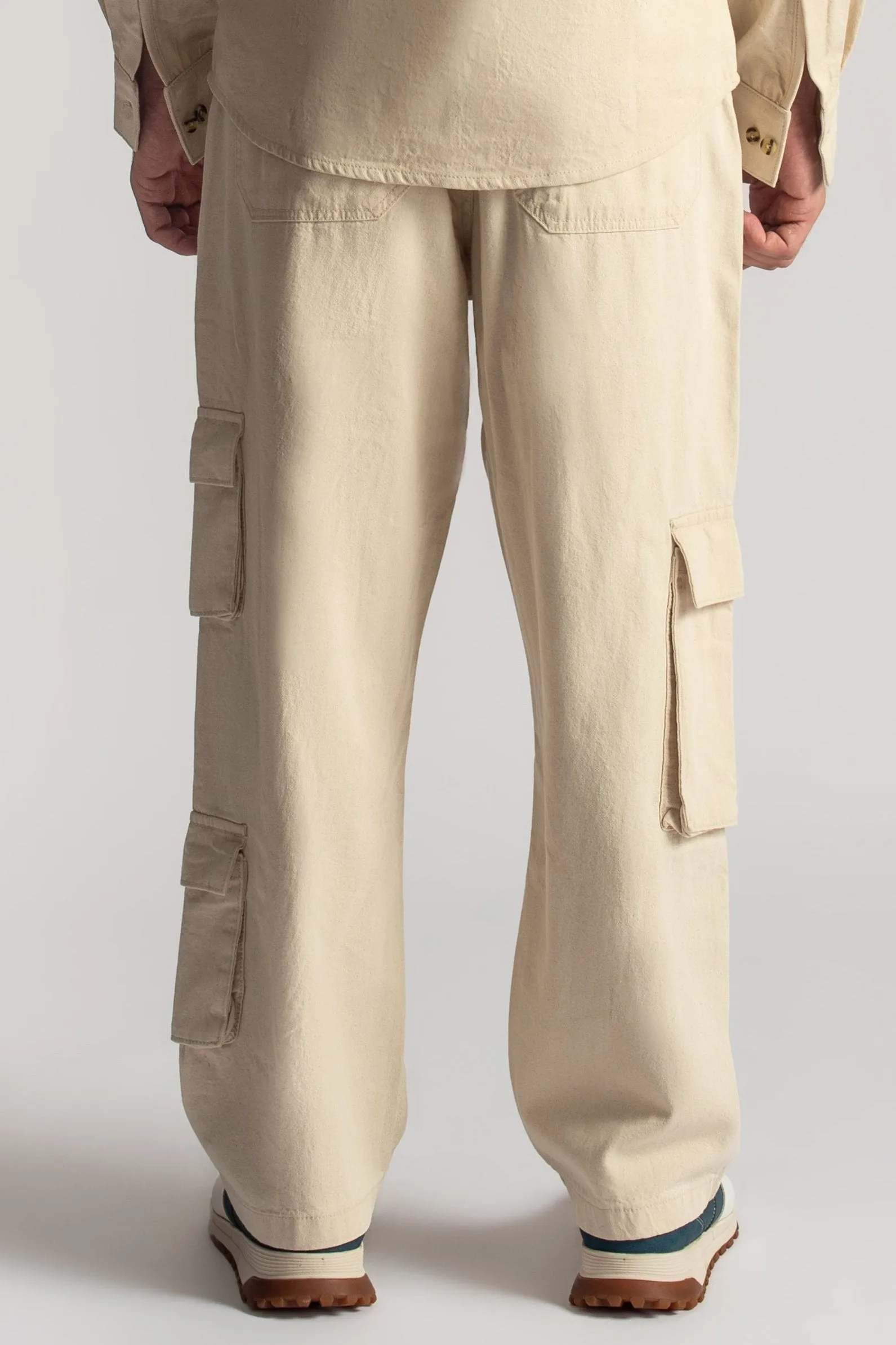 Utility Cargo Pants-3 pocket-Beige