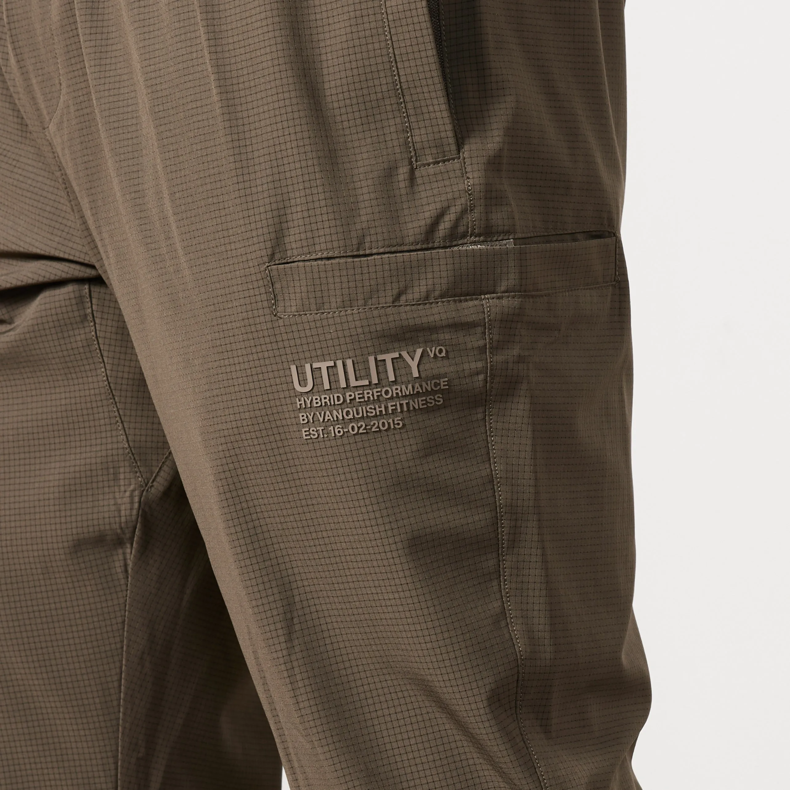 Vanquish Utility Brown Tapered Performance Pants