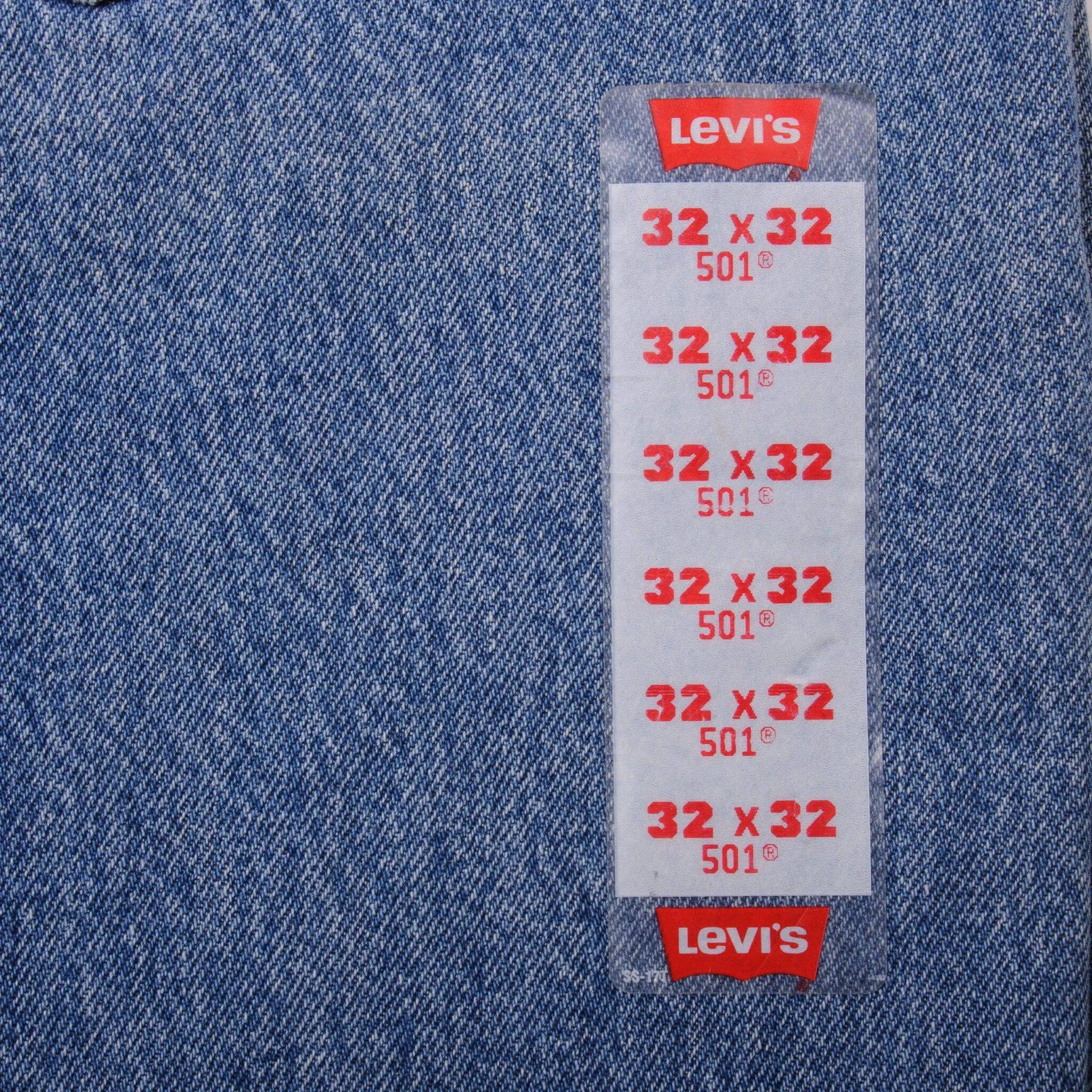 VINTAGE LEVIS 501 PRESHRUNK JEANS 1993 SIZE 32X32 W32 L32 MADE IN USA DEADSTOCK