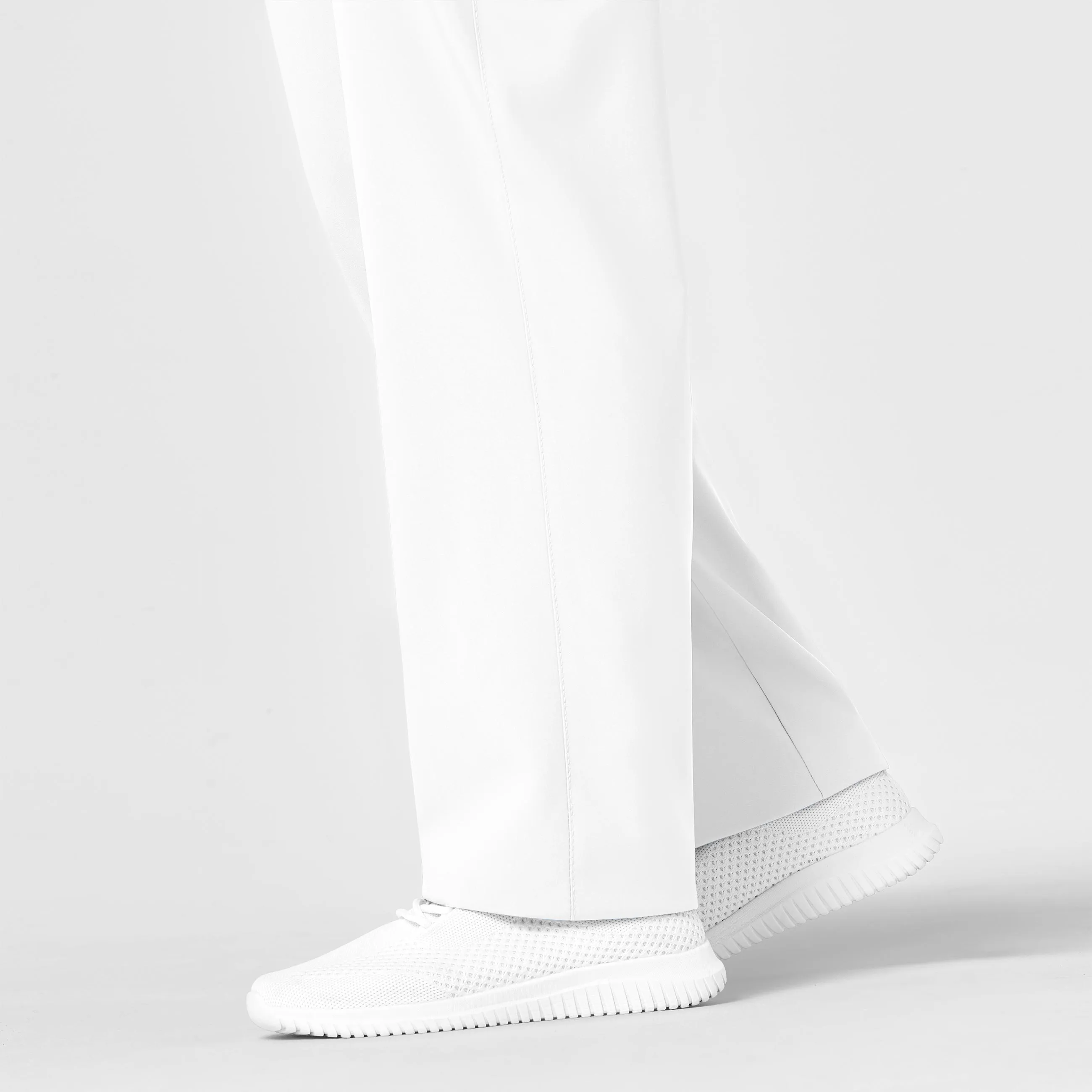 W123 Unisex Multi-Cargo Scrub Pant - White