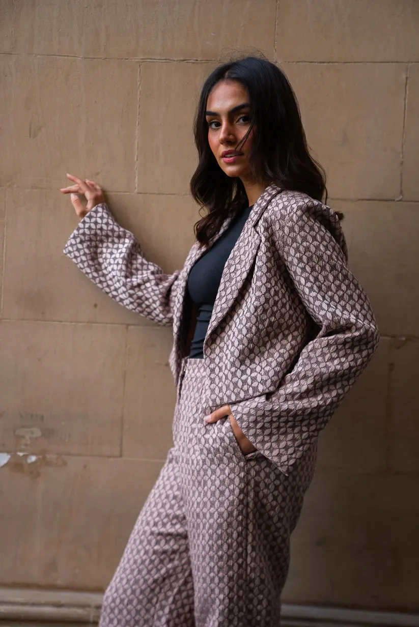 Windmill Patterned Suit - Farah Wagdy