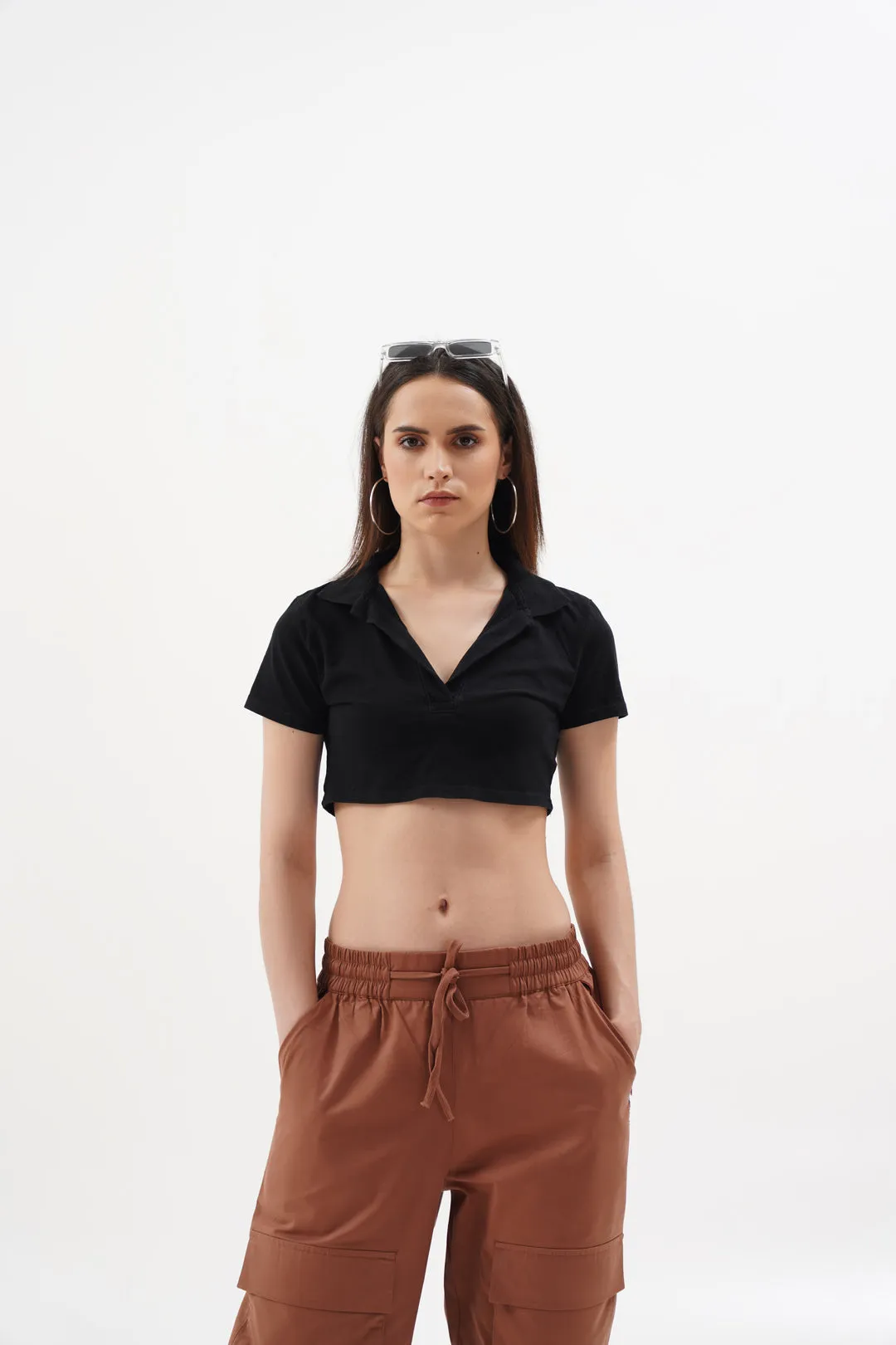 Women Snazzy Rust Parachute Pants