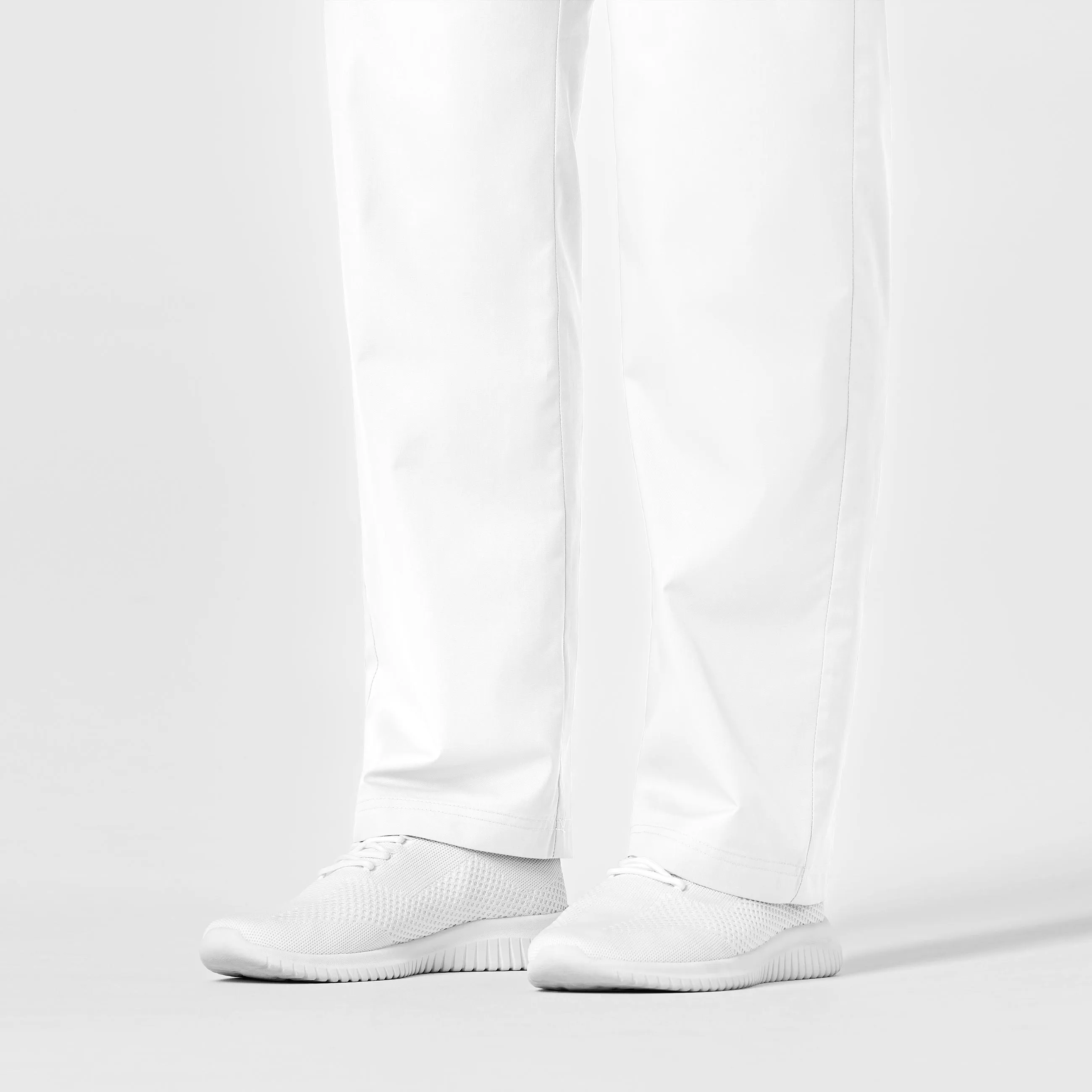 WonderWORK Unisex Drawstring Cargo Scrub Pant - White