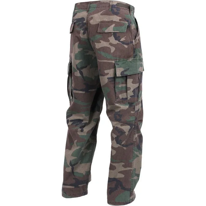 Woodland Camouflage - Military Vintage Vietnam Fatigue Pants